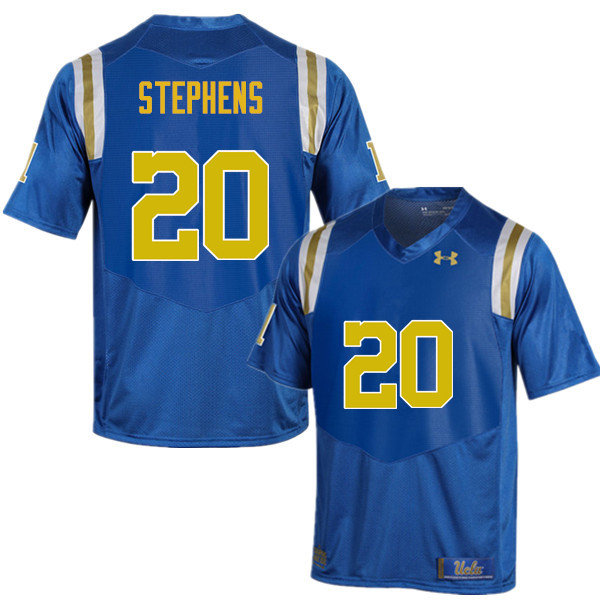 Men #20 Brandon Stephens UCLA Bruins Under Armour College Football Jerseys Sale-Blue - Click Image to Close